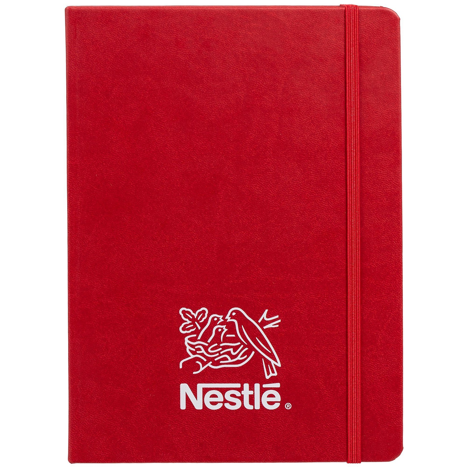 Ежедневник New Factor, недатированный, красный с логотипом