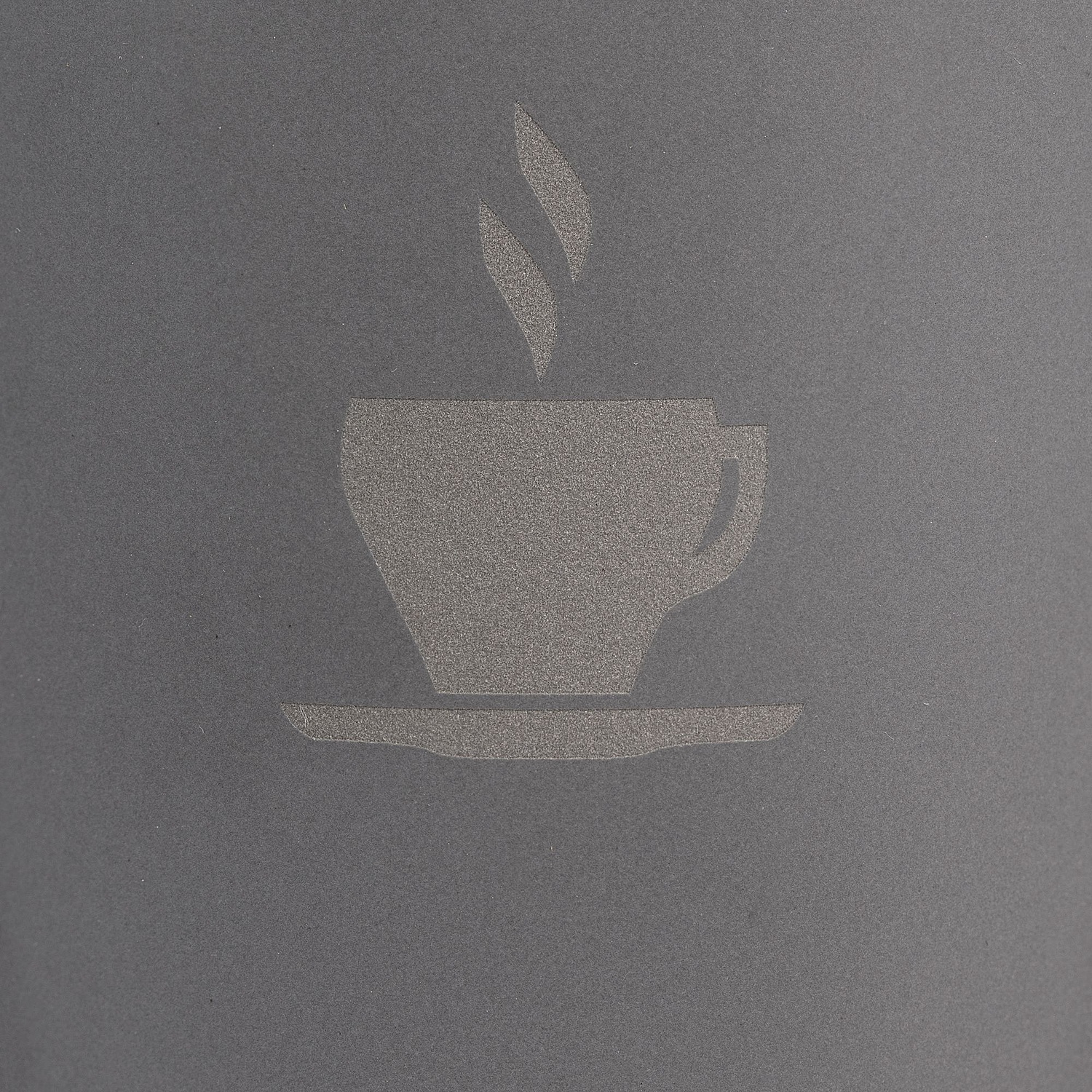 Кружка с пробковой подставкой Corky, серая с логотипом