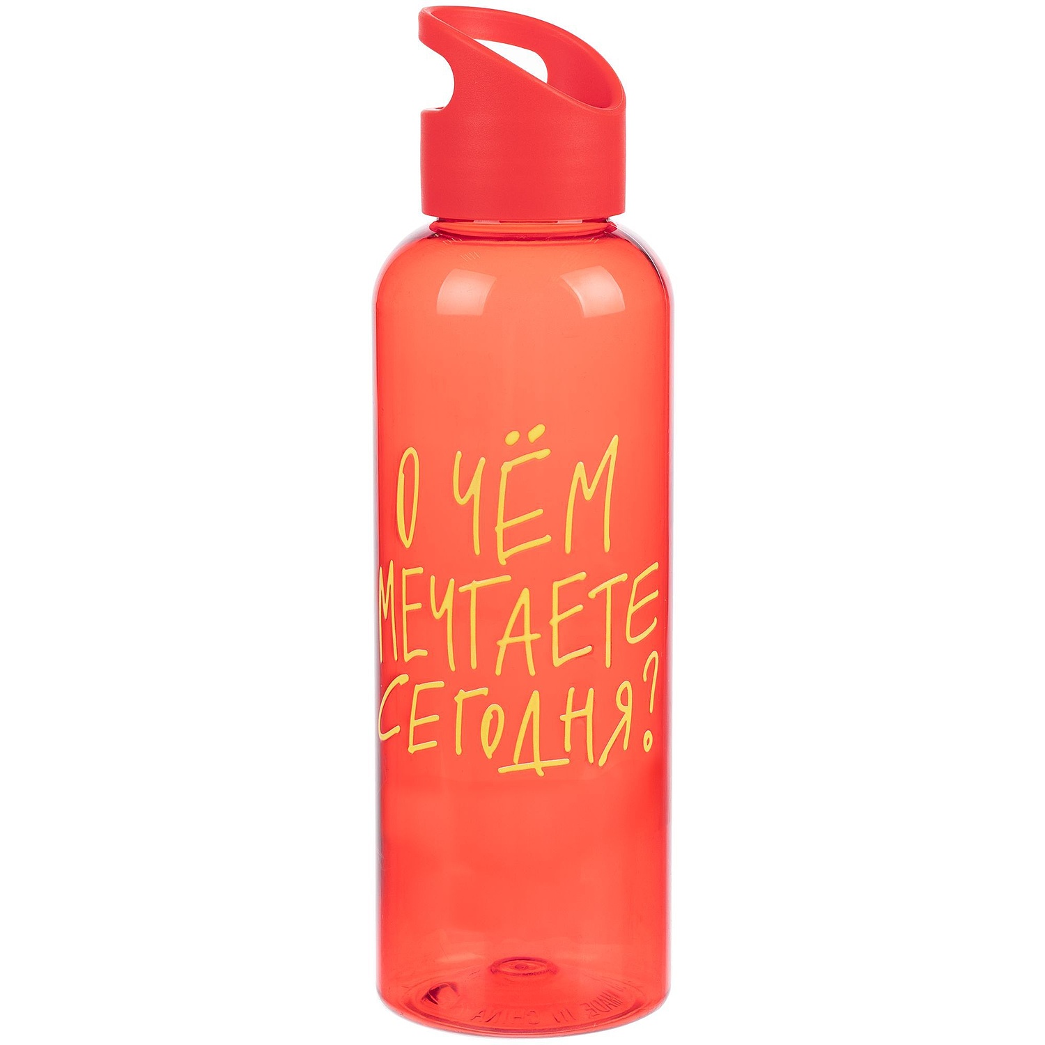 Бутылка для воды Plaske, красная с логотипом