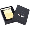 Зажигалка Zippo Classic Brushed, золотистая с логотипом
