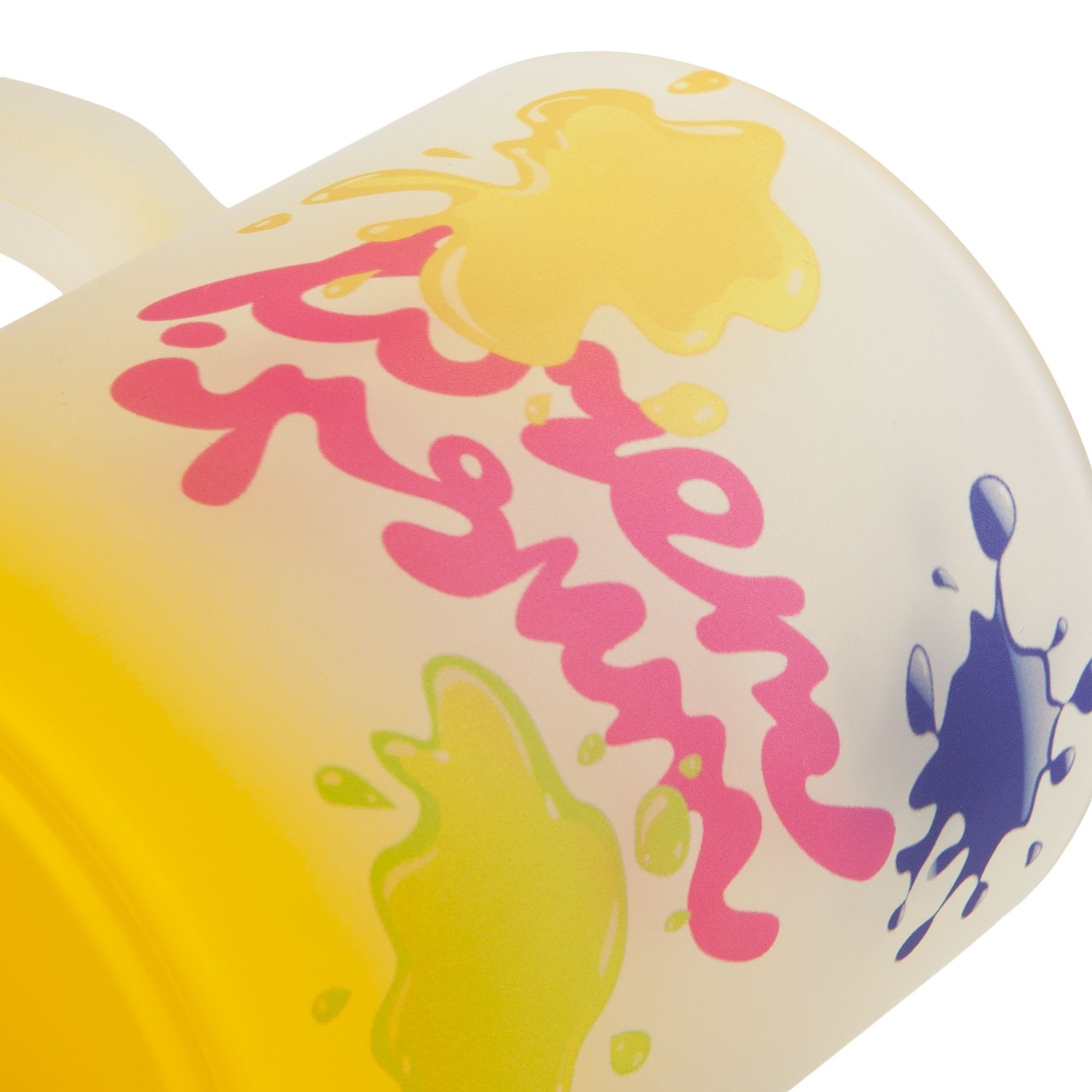 Кружка Grade Fade для сублимационной печати, матовая, желтая с логотипом