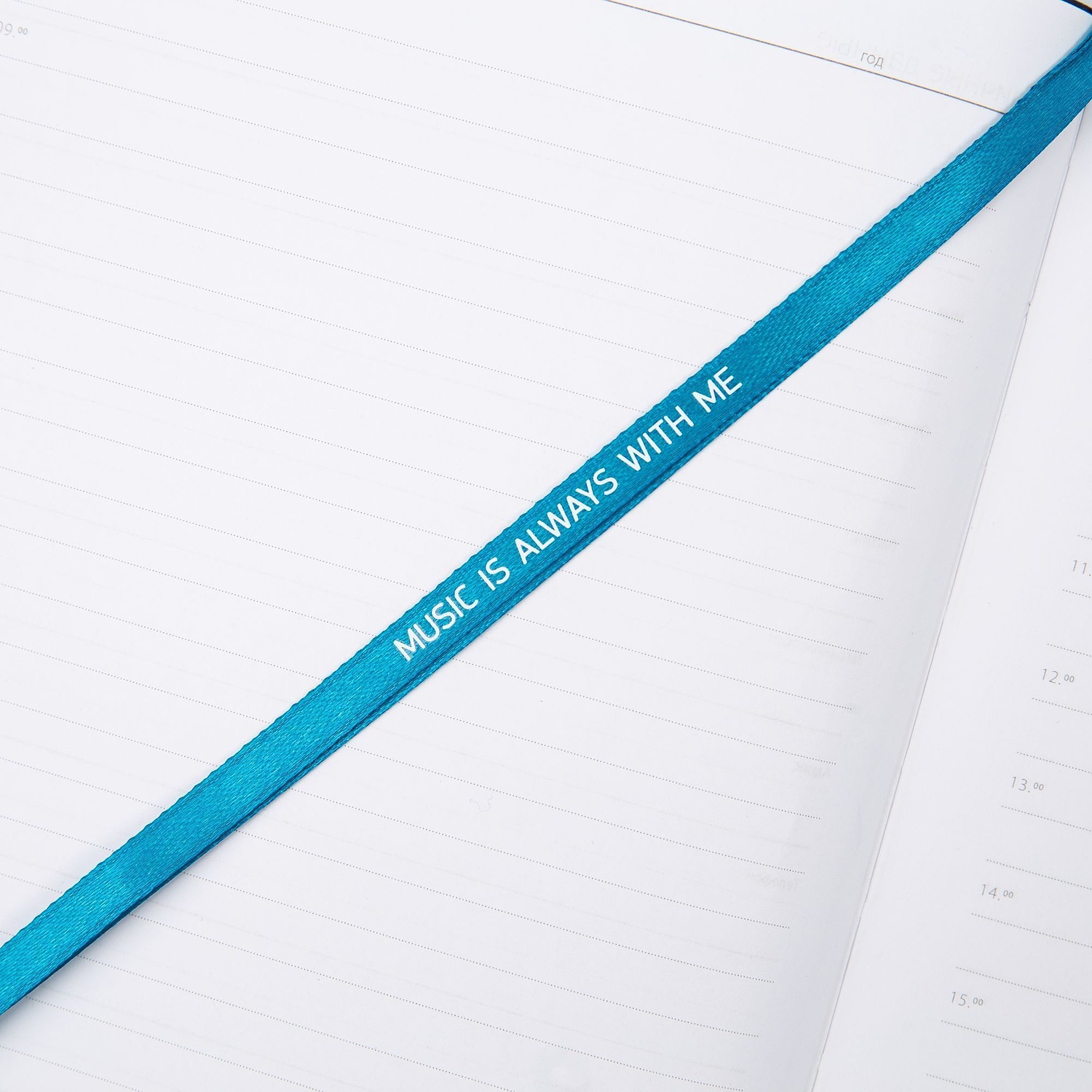 Ежедневник Lafite, недатированный, бирюзовый с логотипом