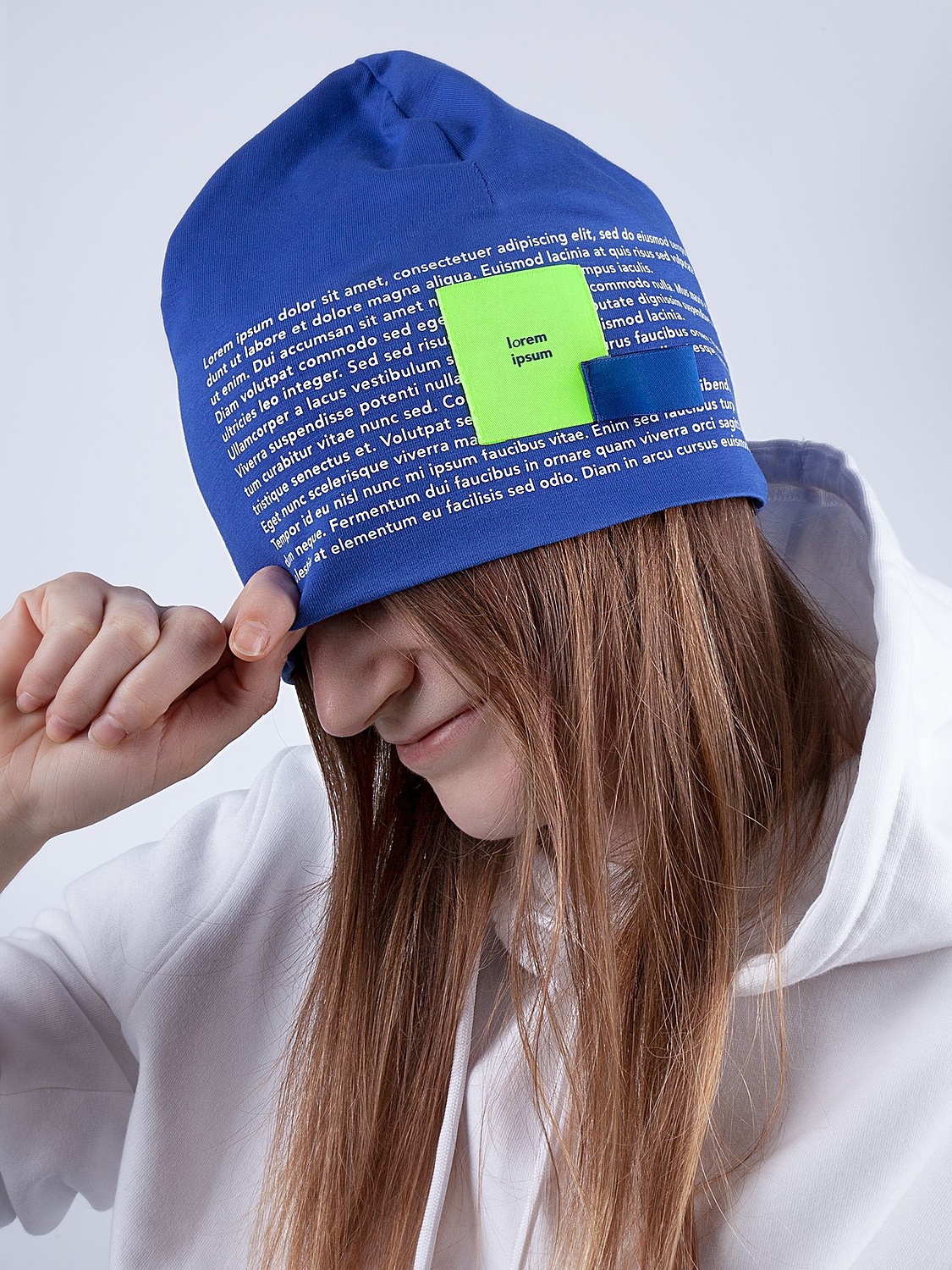 Шапка HeadOn, ver.2, ярко-синяя с логотипом