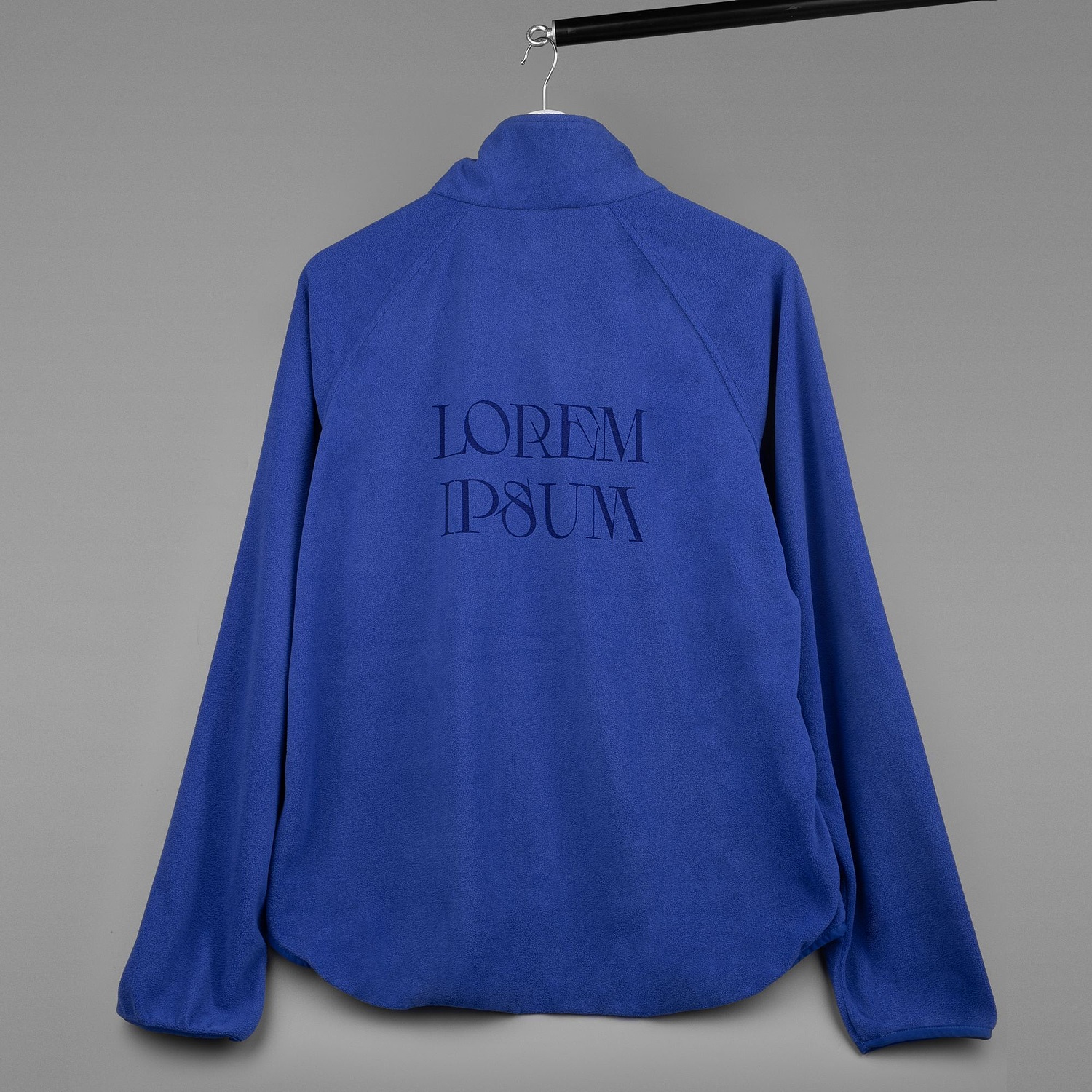 Куртка флисовая унисекс Fliska, ярко-синяя с логотипом