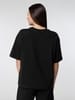 Футболка оверсайз женская Boxy Women, черная с логотипом