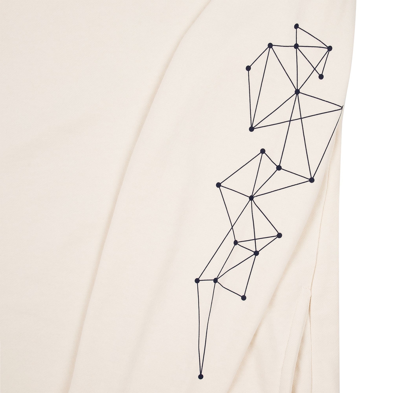 Худи унисекс H2, молочно-белое с логотипом