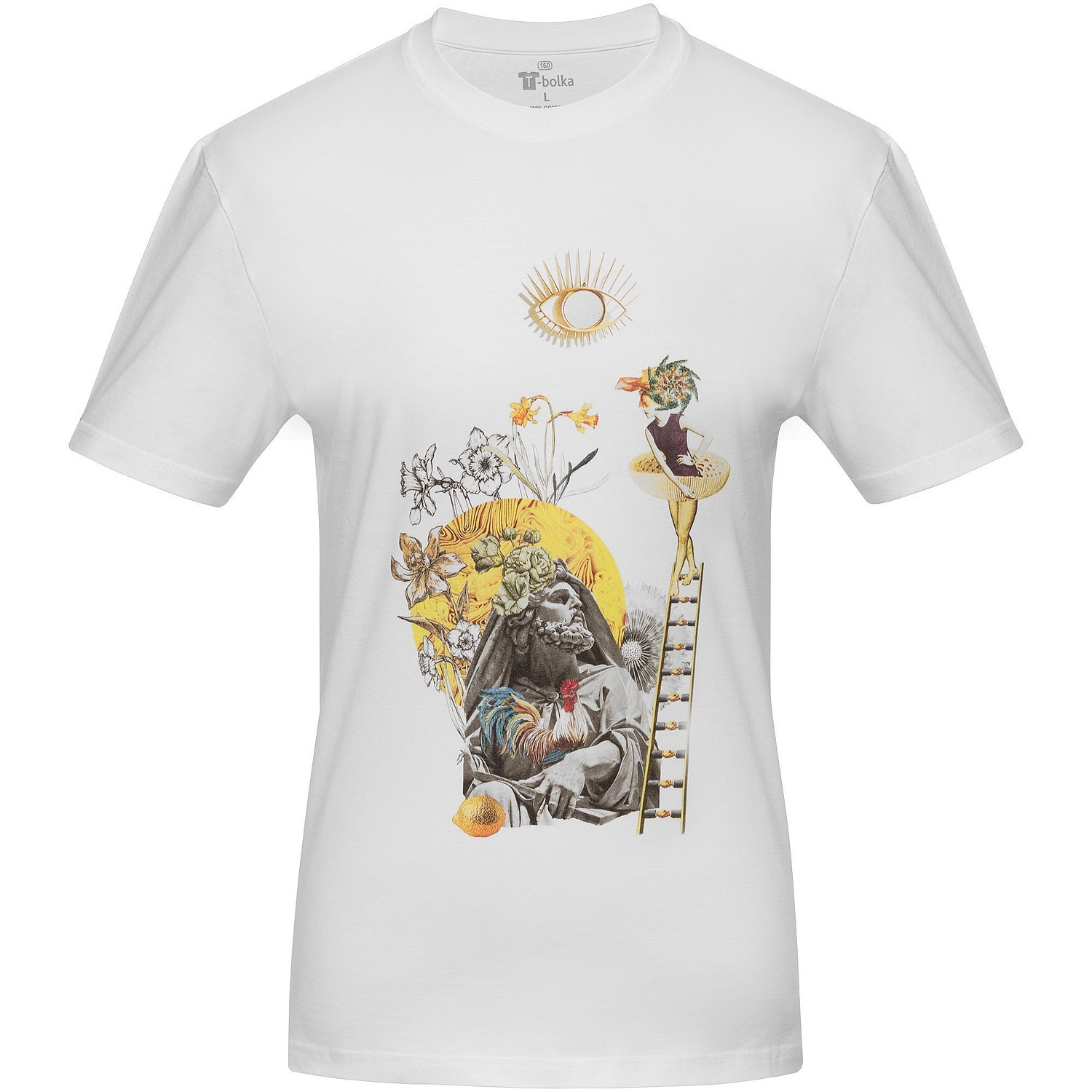 Футболка унисекс T-Bolka 160, белая