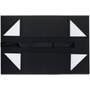 Коробка складная Rusetti, L, черная с логотипом