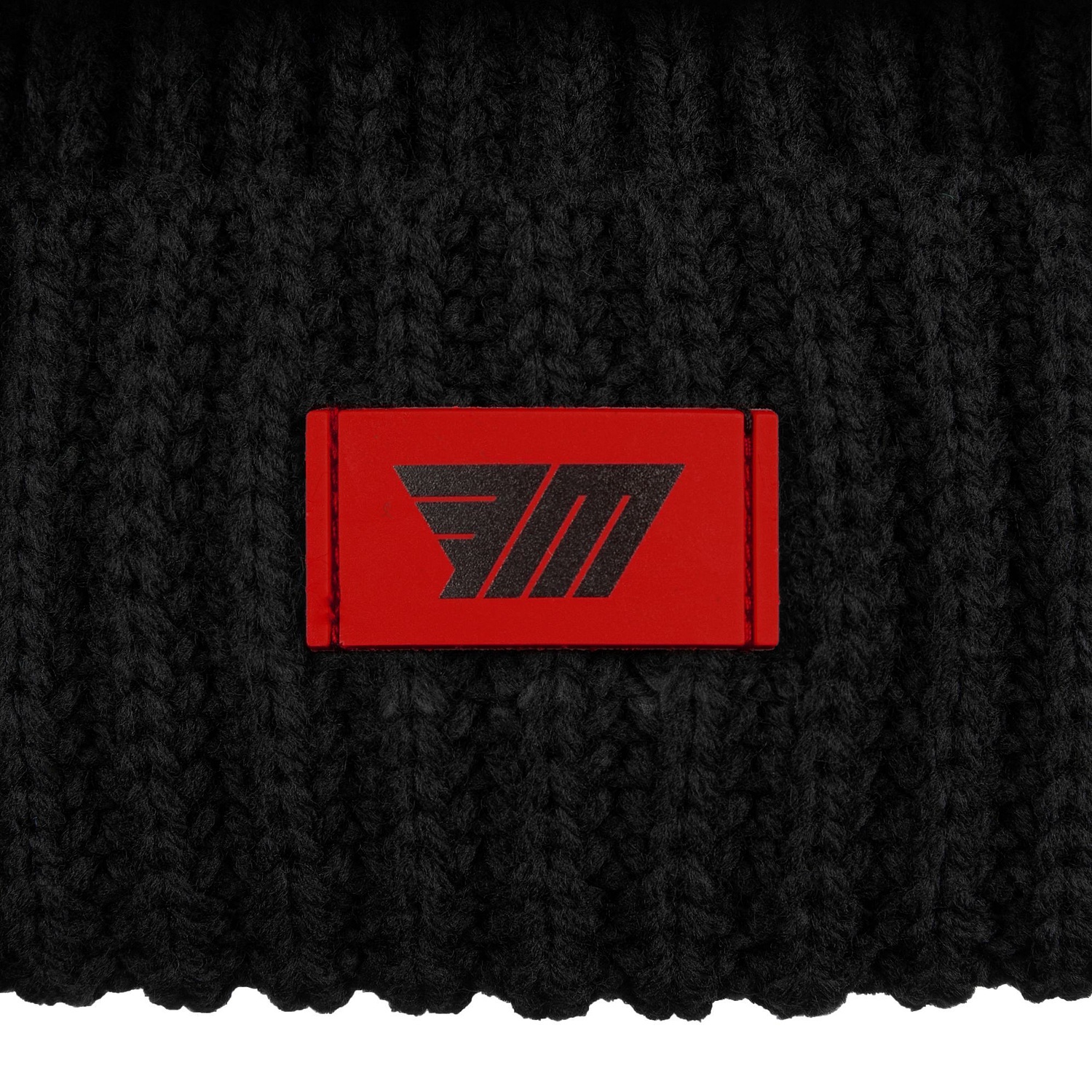 Лейбл из ПВХ Dzeta, XS, красный с логотипом