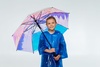 Дождевик-плащ детский BrightWay Kids, синий с логотипом