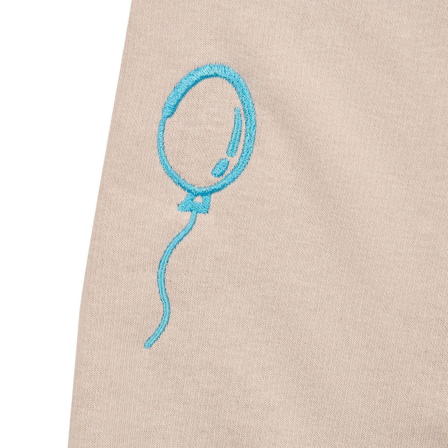 Джоггеры Comfort, бежевые с логотипом