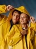 Дождевик унисекс Rainman, желтый с логотипом