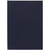 Ежедневник Flat Light, недатированный, иссиня-черный с логотипом