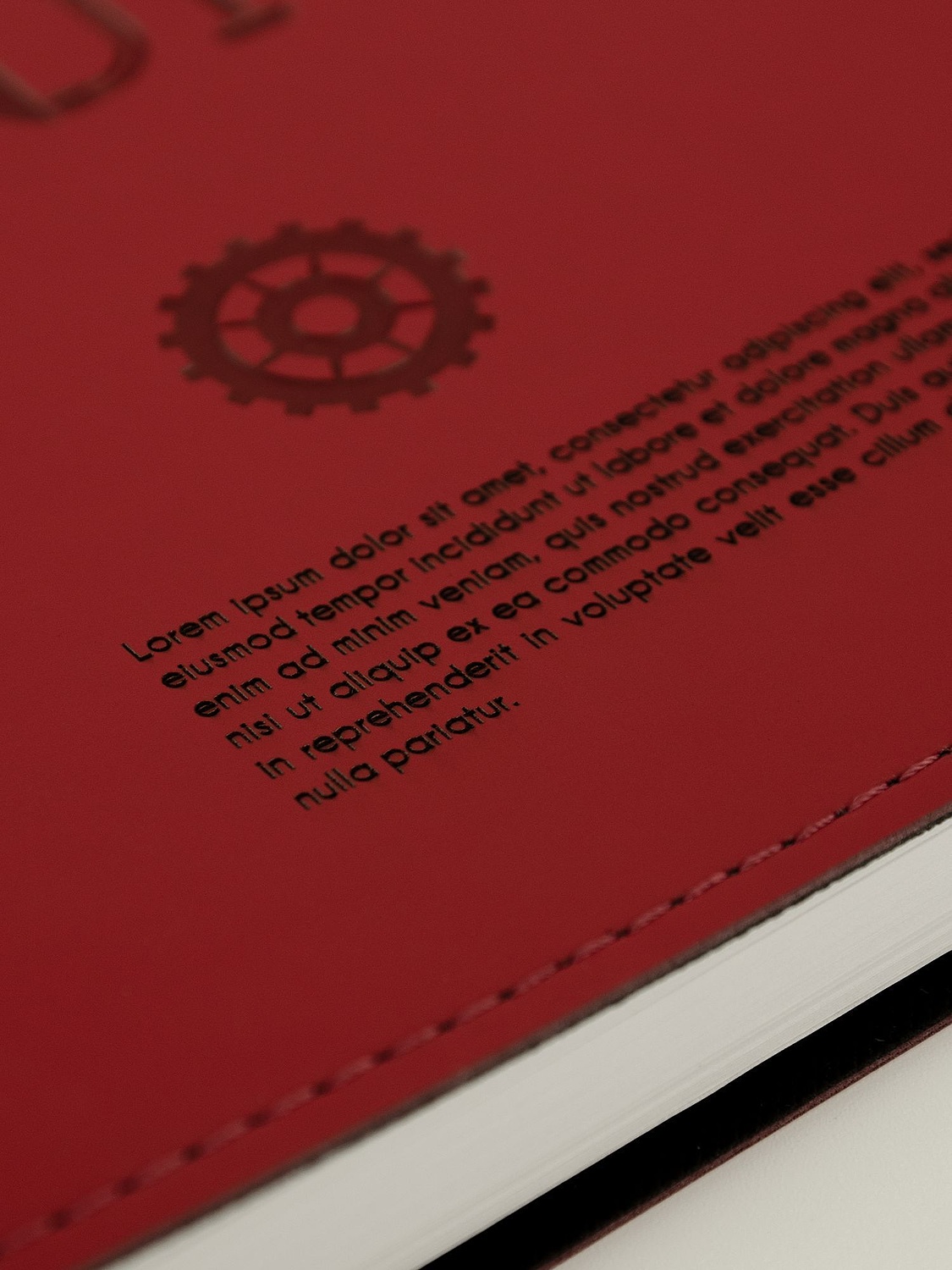 Ежедневник Spring Shall, недатированный, красный с логотипом