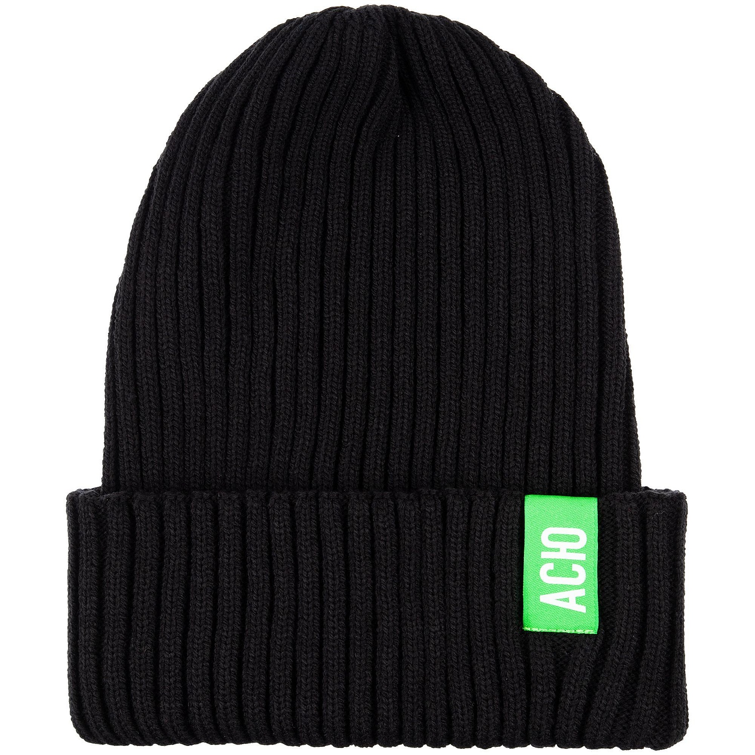 Лейбл тканевый Epsilon, S, зеленый неон с логотипом