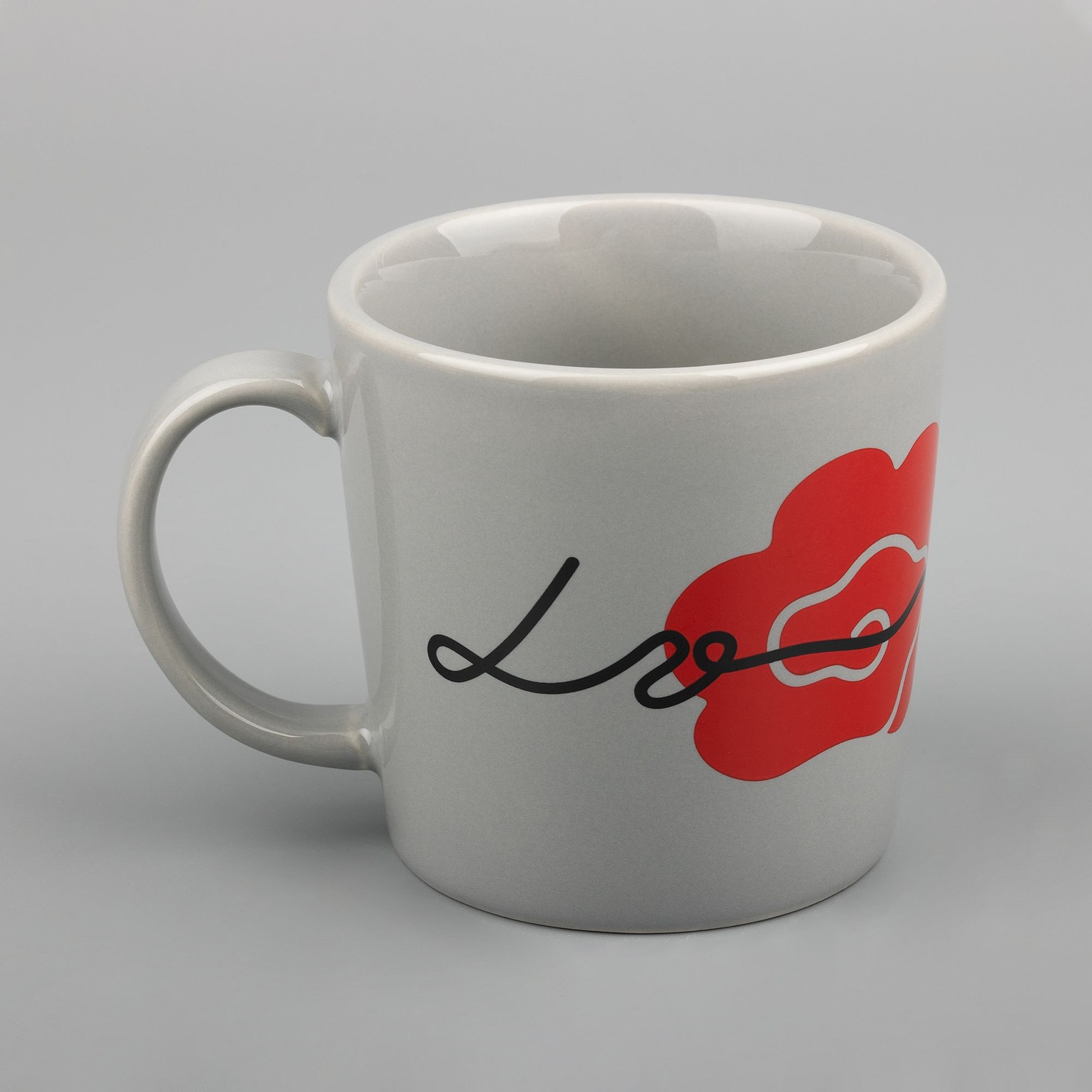 Кружка Valotti Medio, серая с логотипом