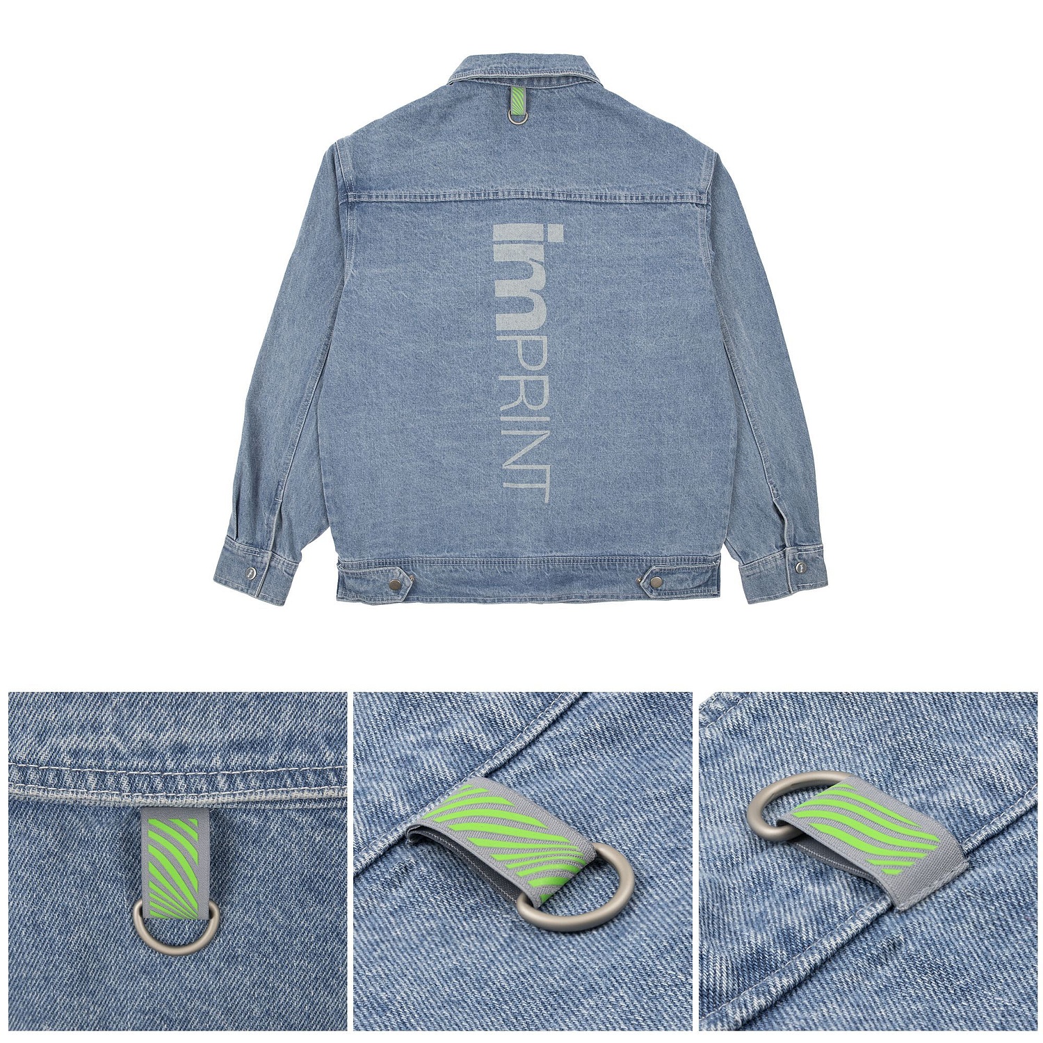 Лейбл тканевый Epsilon, S, серый с логотипом