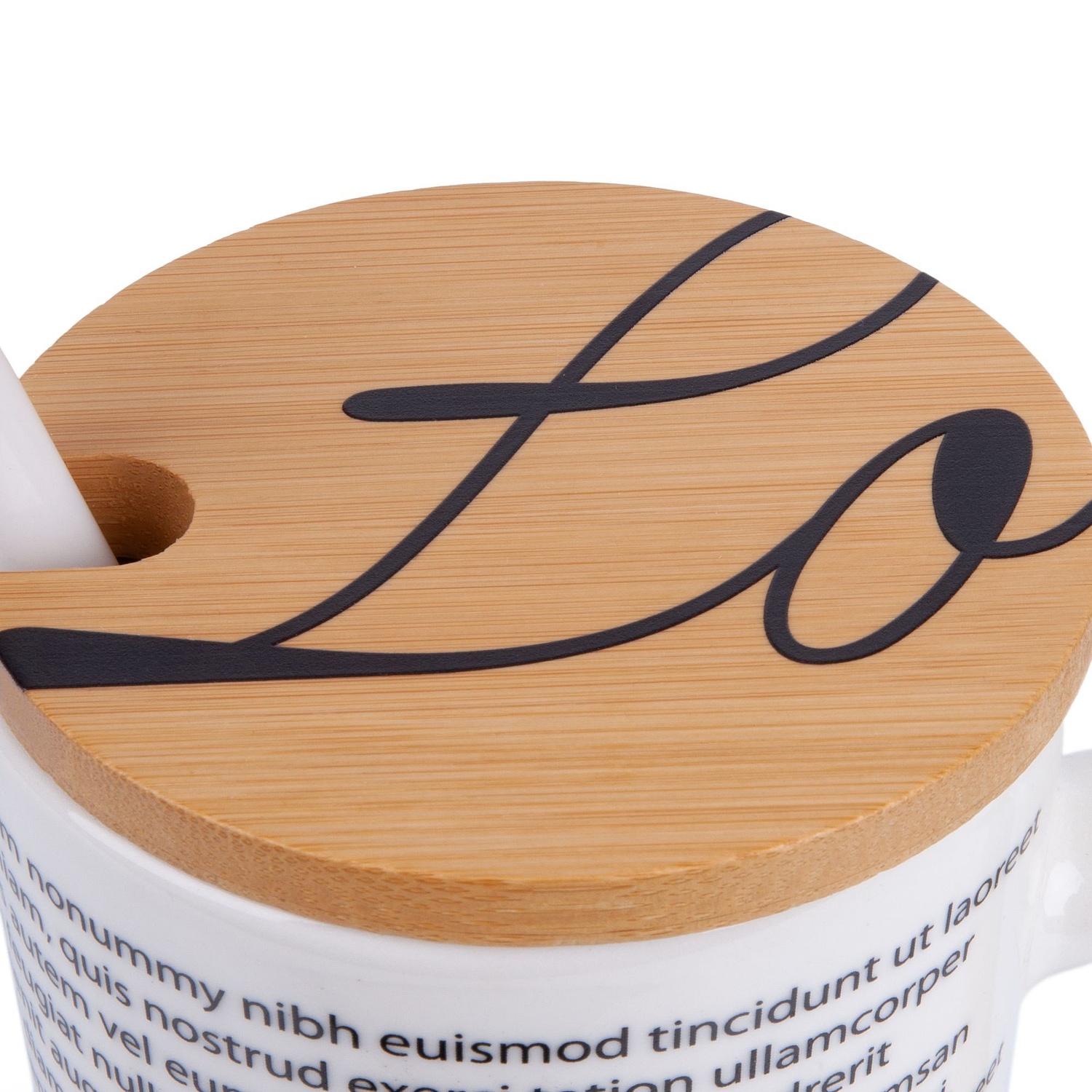 Кружка Parley с ложкой и бамбуковой крышкой