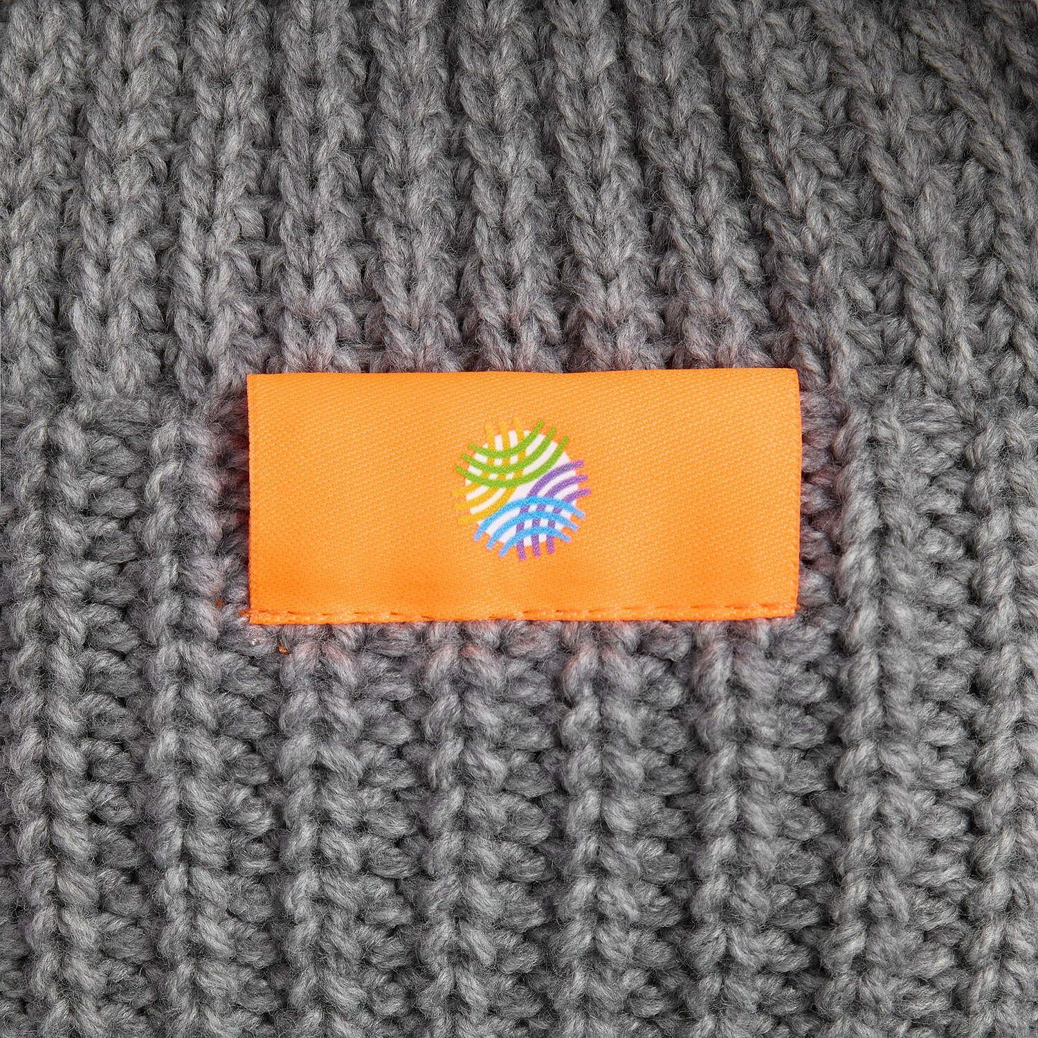 Шапка Nordvik, серый меланж с логотипом