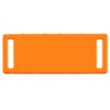 Шильдик металлический Kova, оранжевый неон с логотипом
