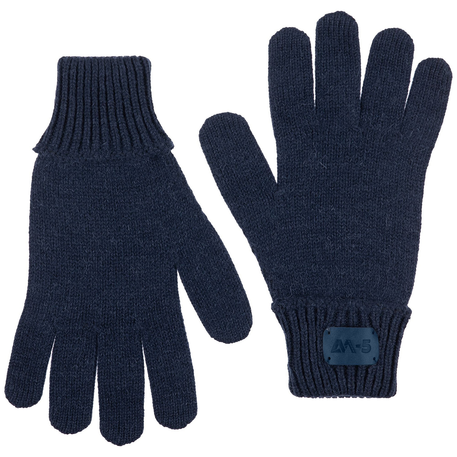 Лейбл кожаный Beta, S, синий с логотипом