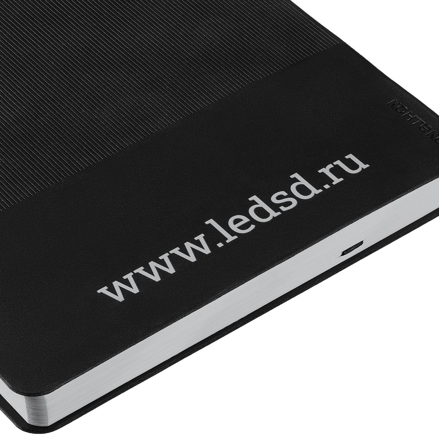 Ежедневник Vale New, недатированный, черный с логотипом