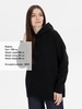 Худи оверсайз унисекс Snuggie, черное с логотипом