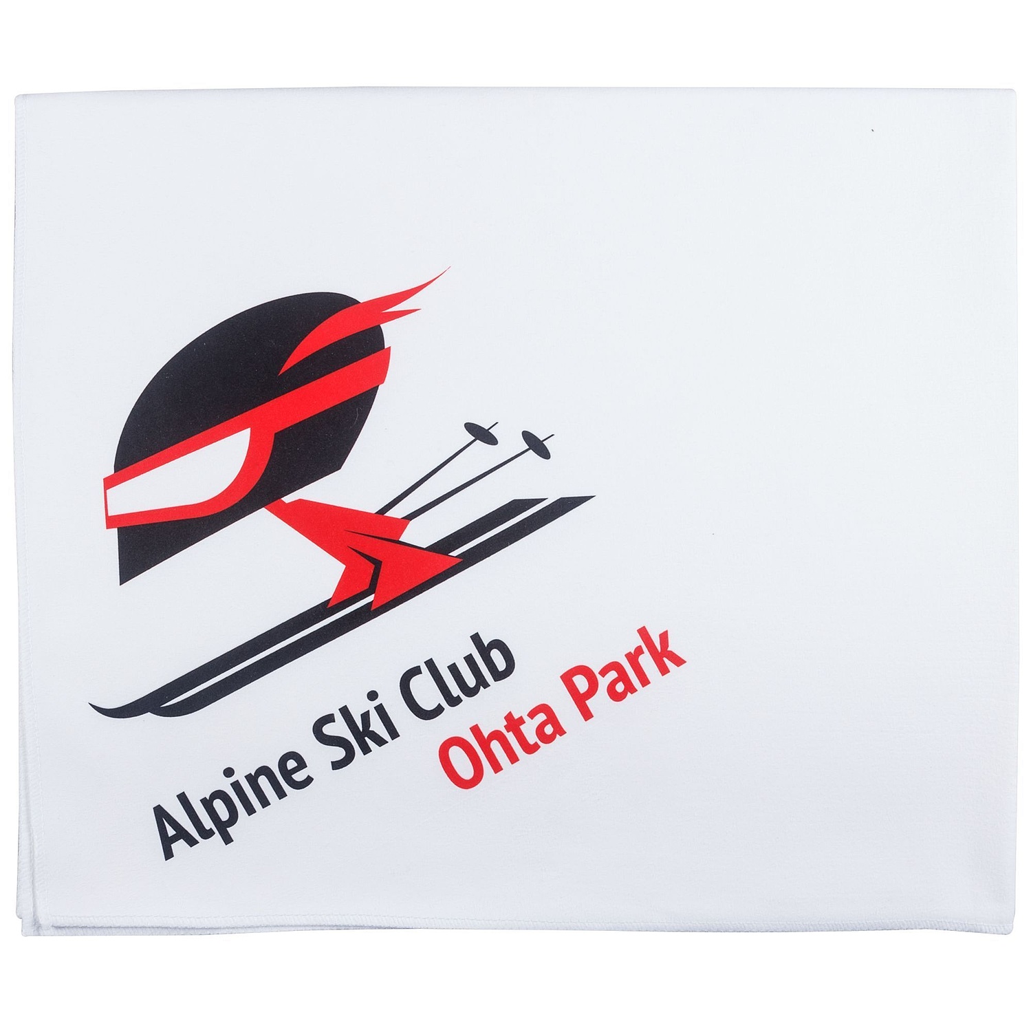 Спортивное полотенце Atoll Large, белое с логотипом