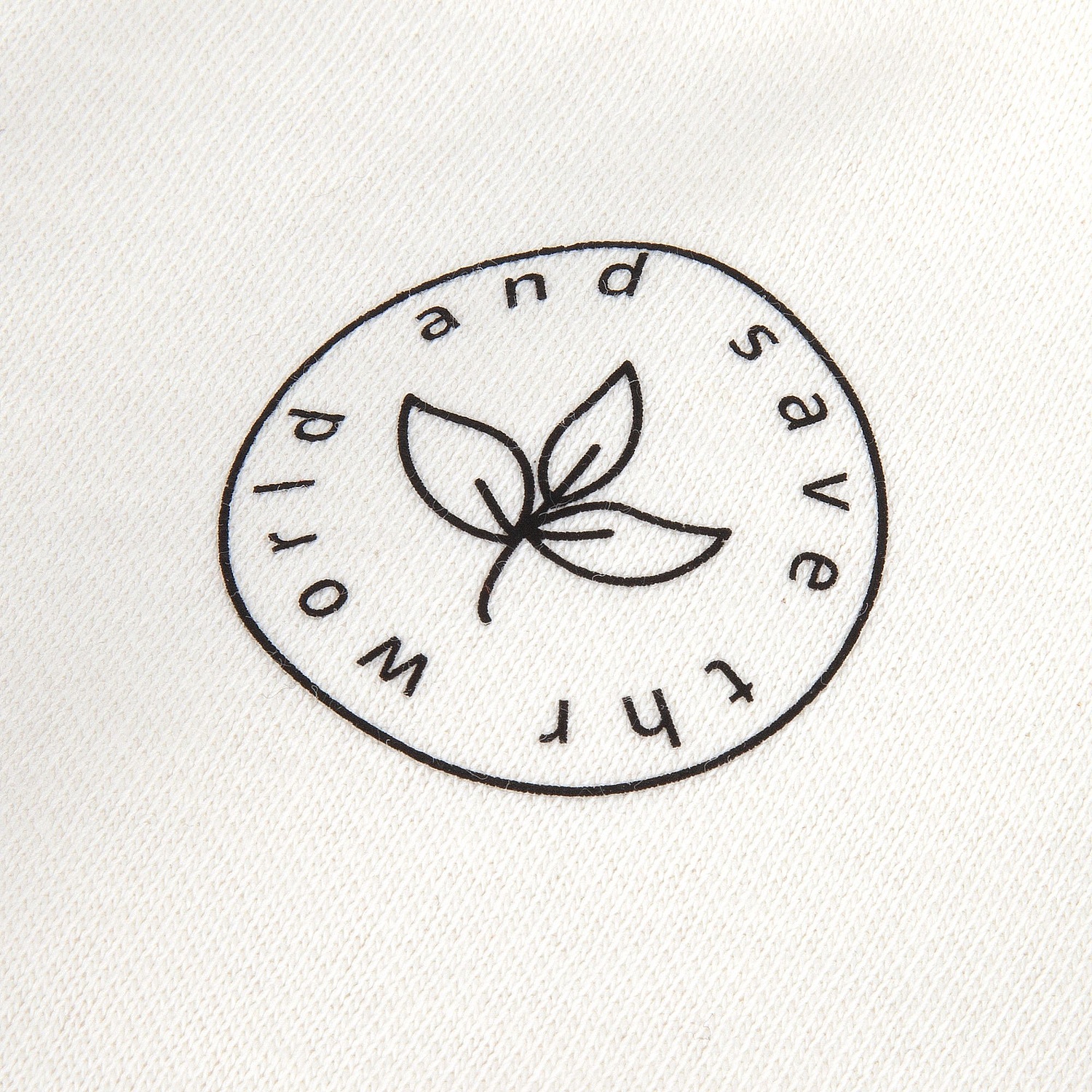 Свитшот унисекс S2, молочно-белый с логотипом