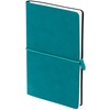Ежедневник Nubuk, недатированный, бирюзовый с логотипом