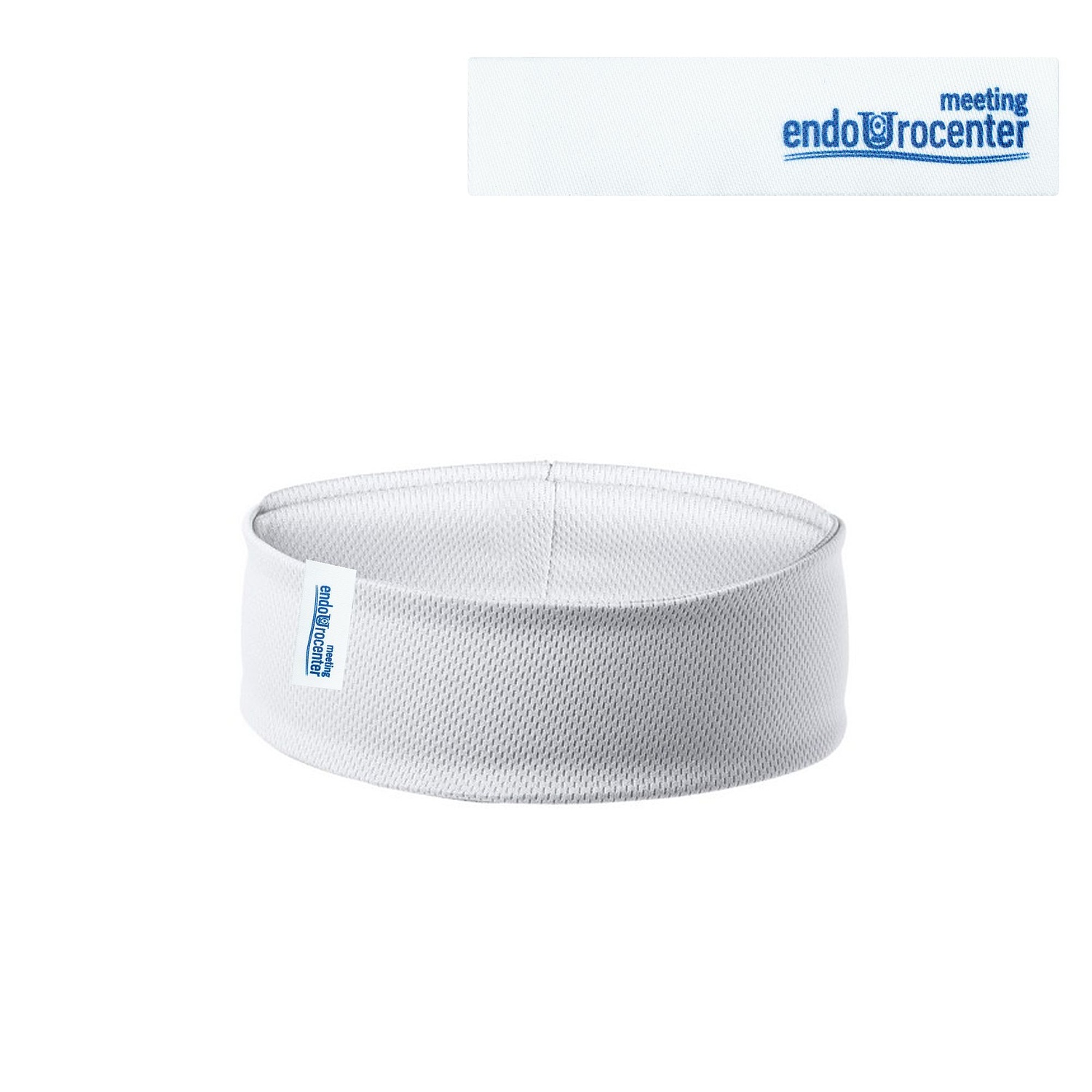 Охлаждающая повязка на голову Cool Head, белая с логотипом