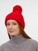 Шапка HappyGo, красная с логотипом
