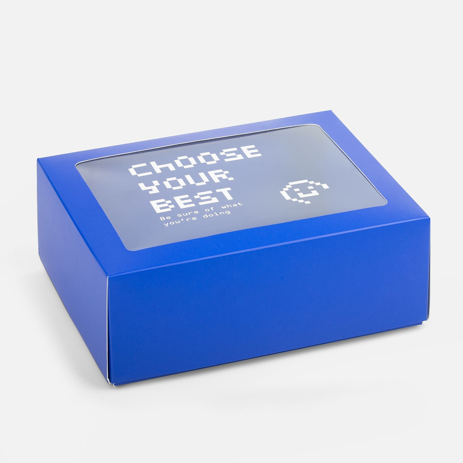 Коробка с окном InSight, белая с логотипом