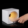 Bluetooth-колонка с подсветкой Volumetric, белая с логотипом