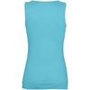 Майка женская Jane 150, бирюзовая с логотипом
