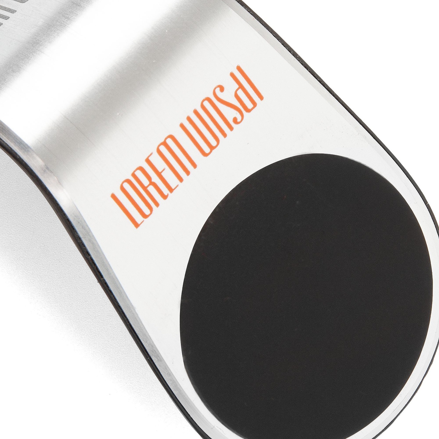 Магнитный держатель для смартфонов Pinch, серебристый с логотипом