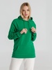 Толстовка с капюшоном унисекс Hoodie, зеленая с логотипом