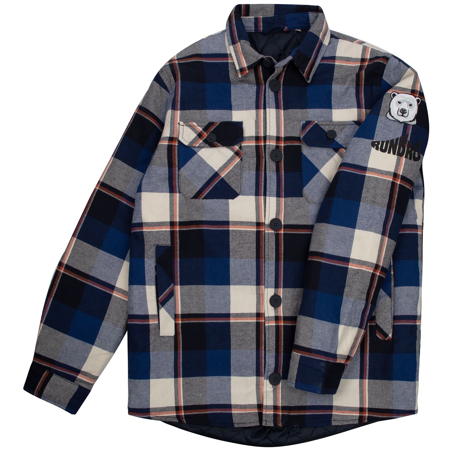 Куртка-рубашка оверсайз унисекс Noah, синяя с логотипом