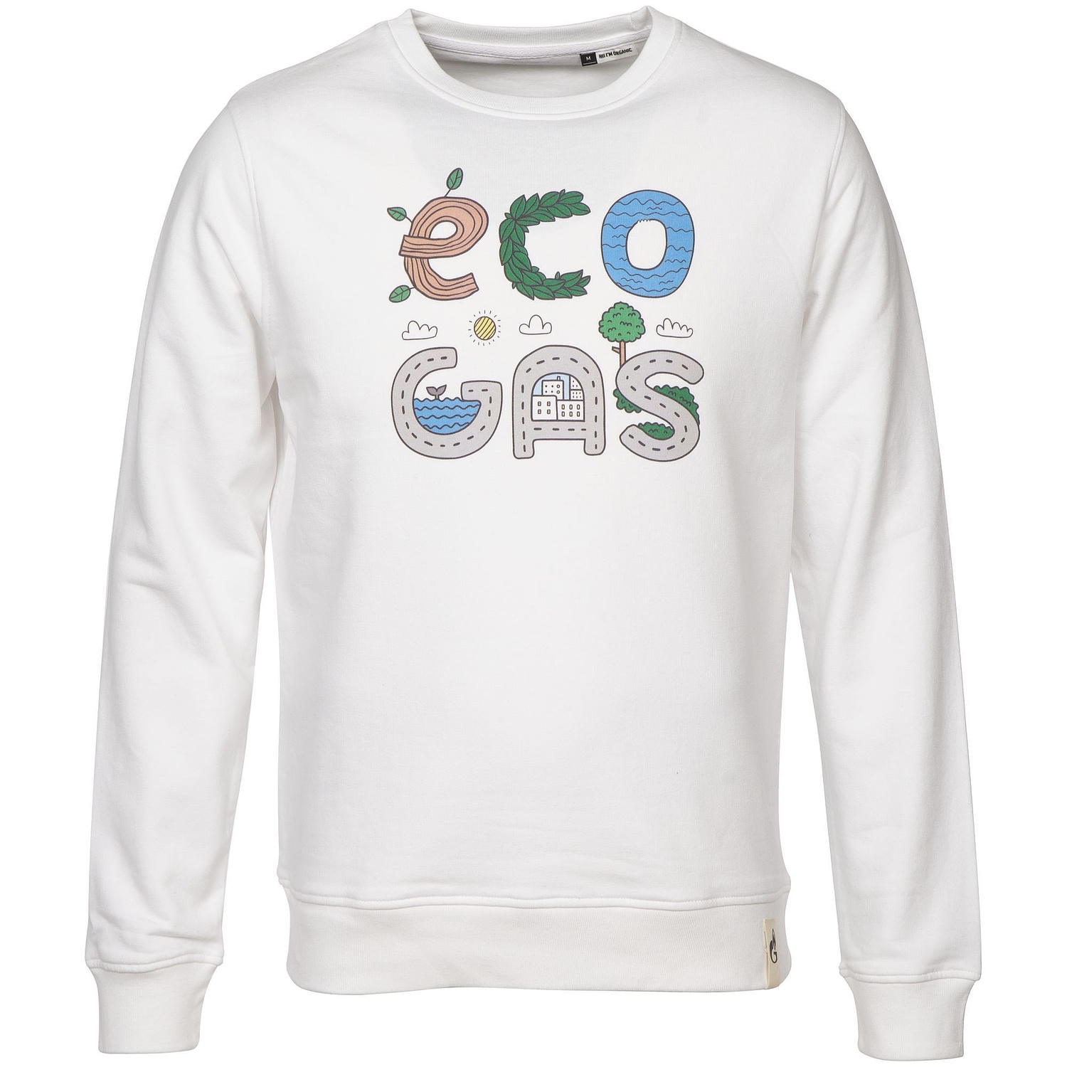 Свитшот унисекс BNC Inspire (Organic), белый с логотипом