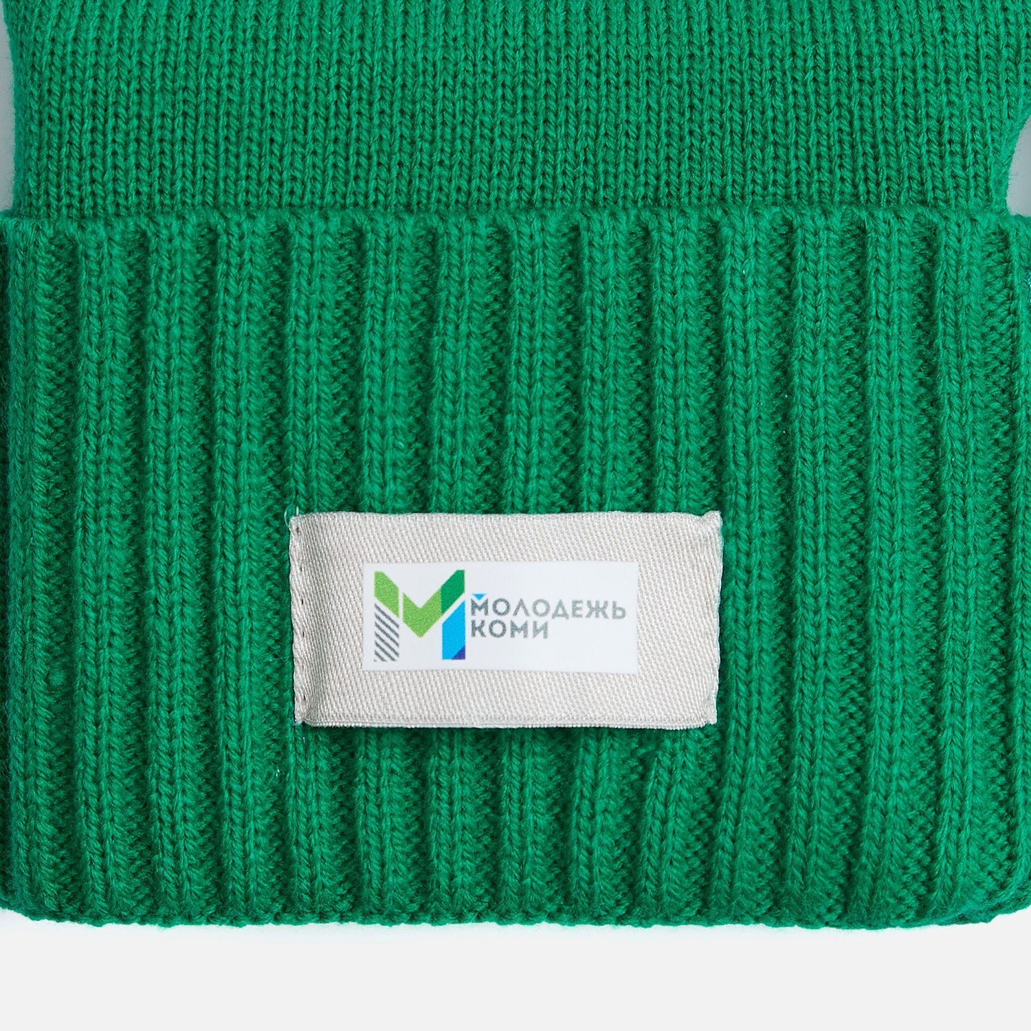 Лейбл тканевый Epsilon, XXS, светло-серый с логотипом