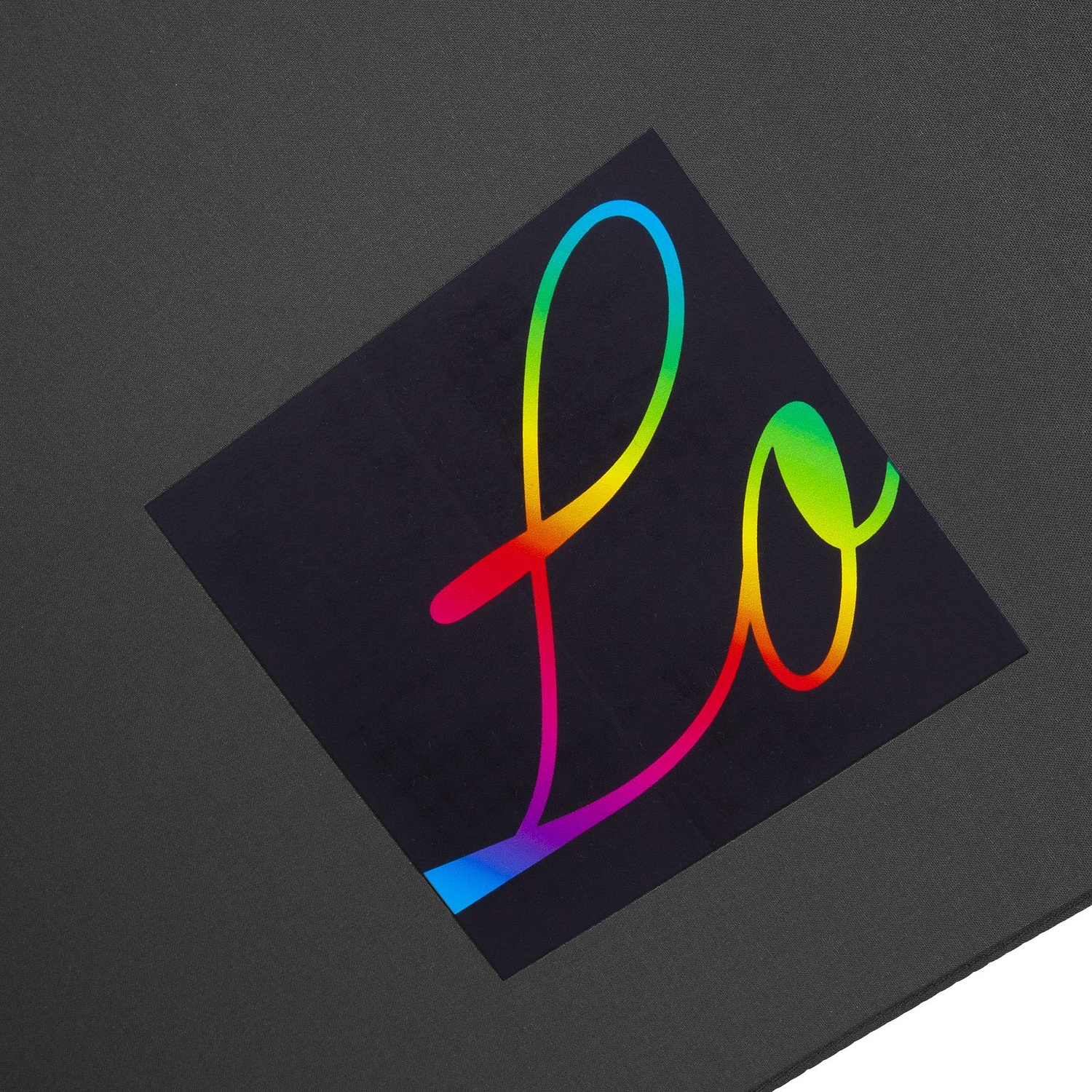 Зонт-трость Promo, черный с логотипом