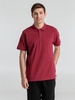 Рубашка поло мужская Neptune, вишнево-красная с логотипом