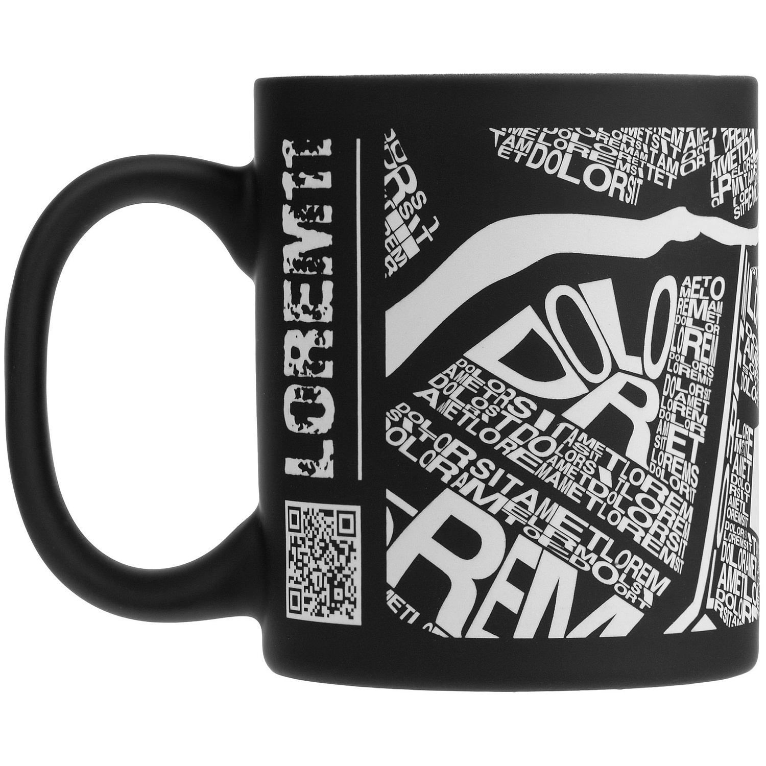 Кружка Promo Soft с покрытием софт-тач, черная с логотипом