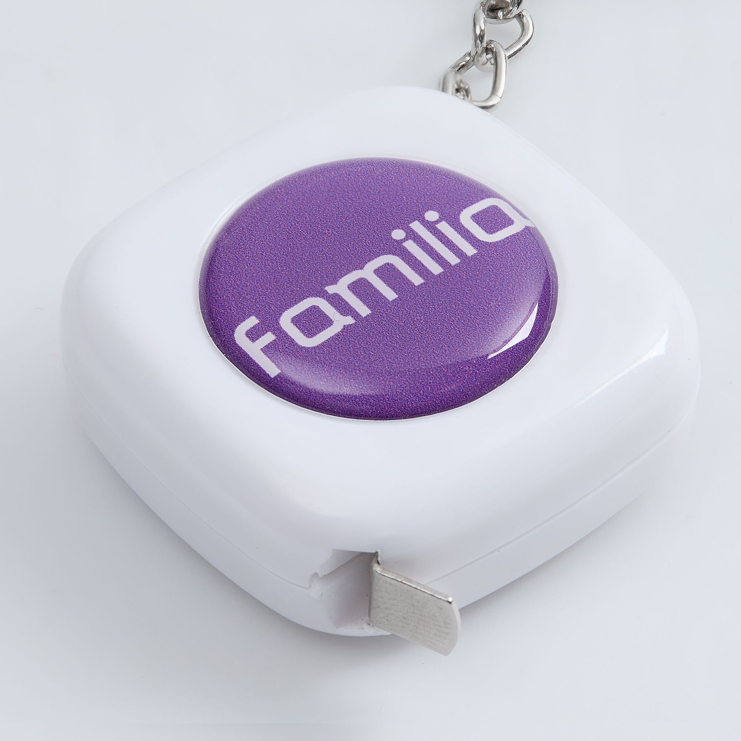 Брелок с рулеткой Metric, белый