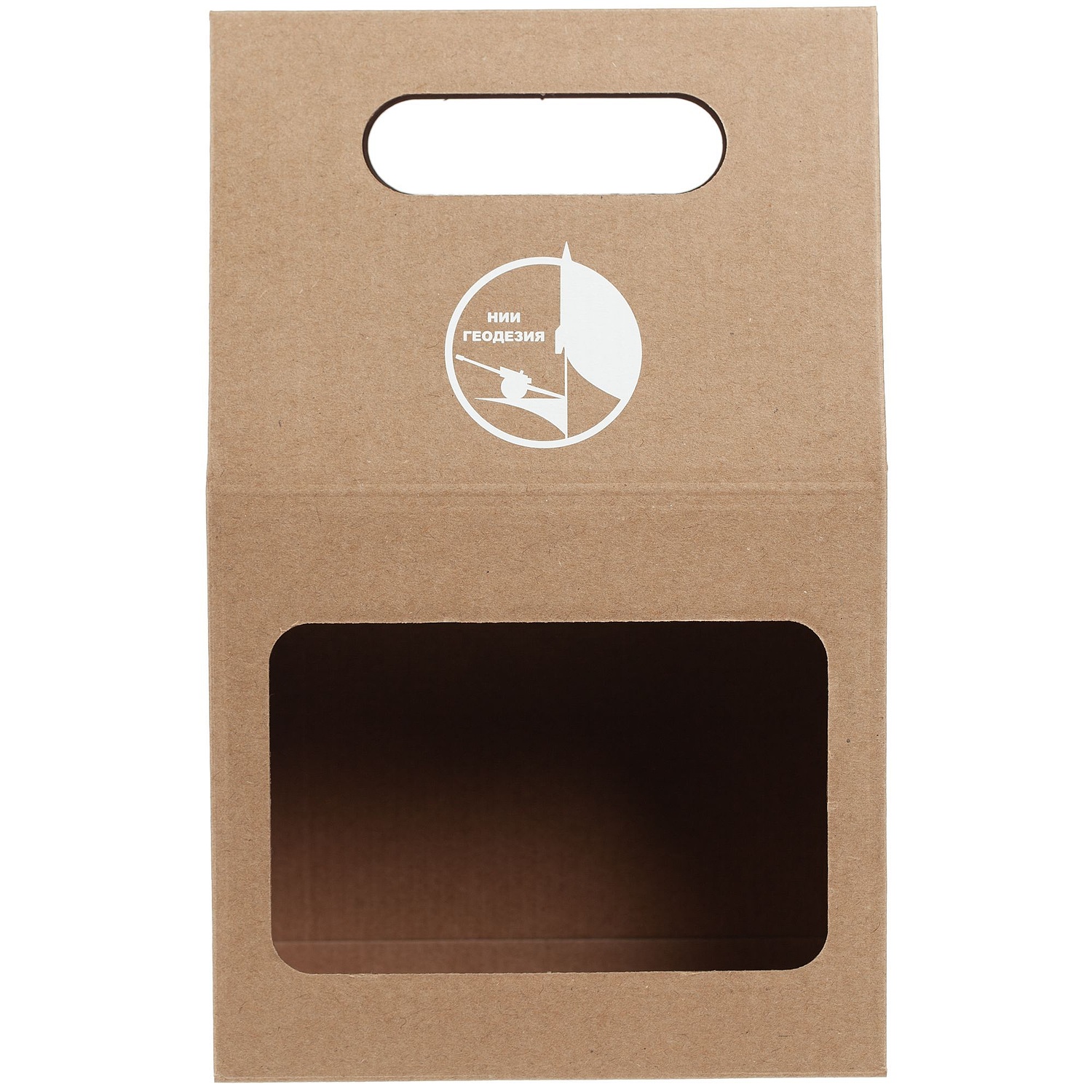 Коробка с окном Behold с логотипом