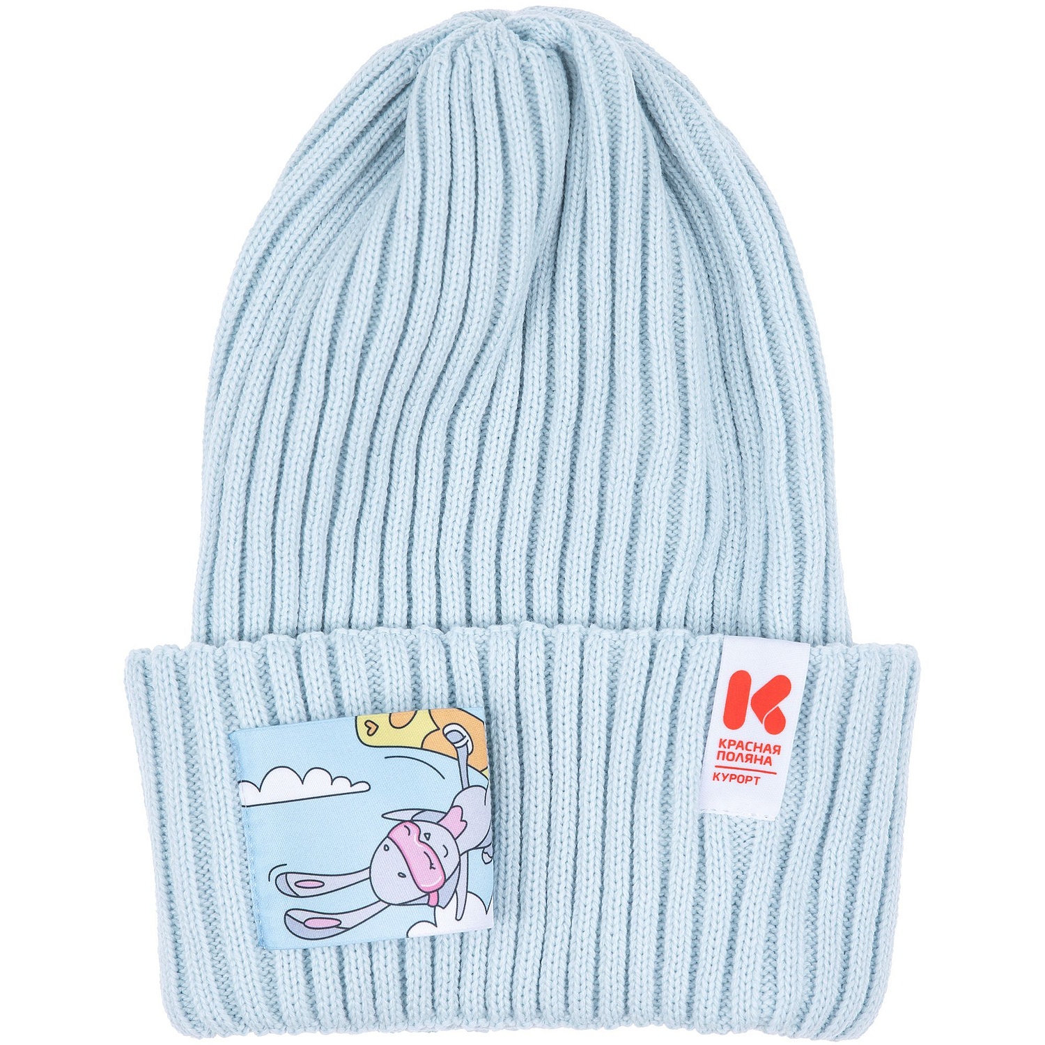 Шапка Yong, светло-голубая с логотипом