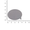 Наклейка тканевая Lunga Bubble, M, серая с логотипом