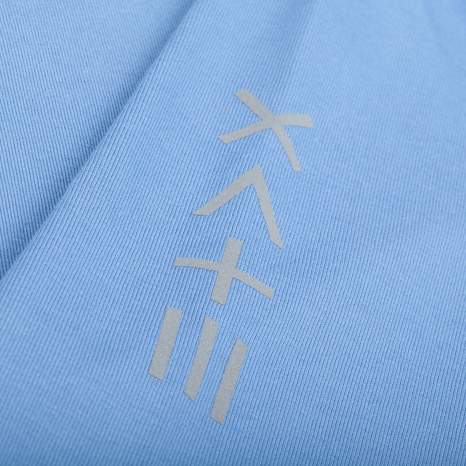 Футболка оверсайз унисекс Vozduh, синяя с логотипом