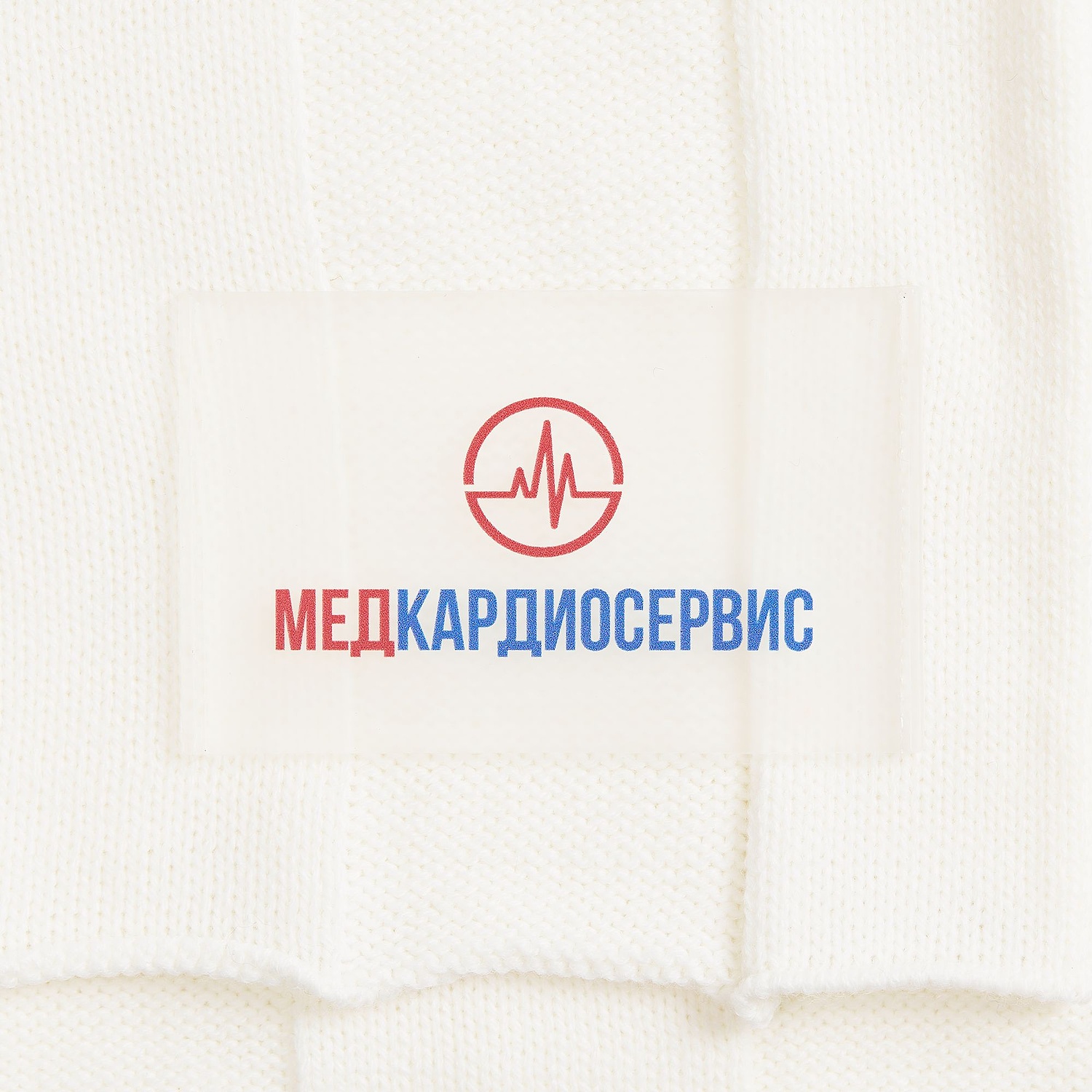 Лейбл из ПВХ Dzeta, ХL, прозрачный с логотипом