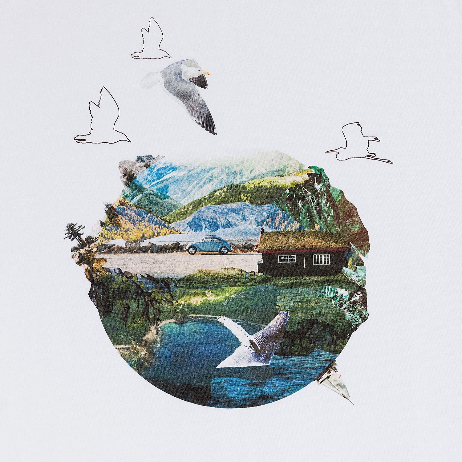 Футболка унисекс T-Bolka 160, белая